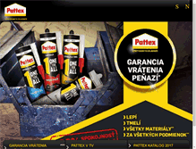 Tablet Screenshot of pattex.sk